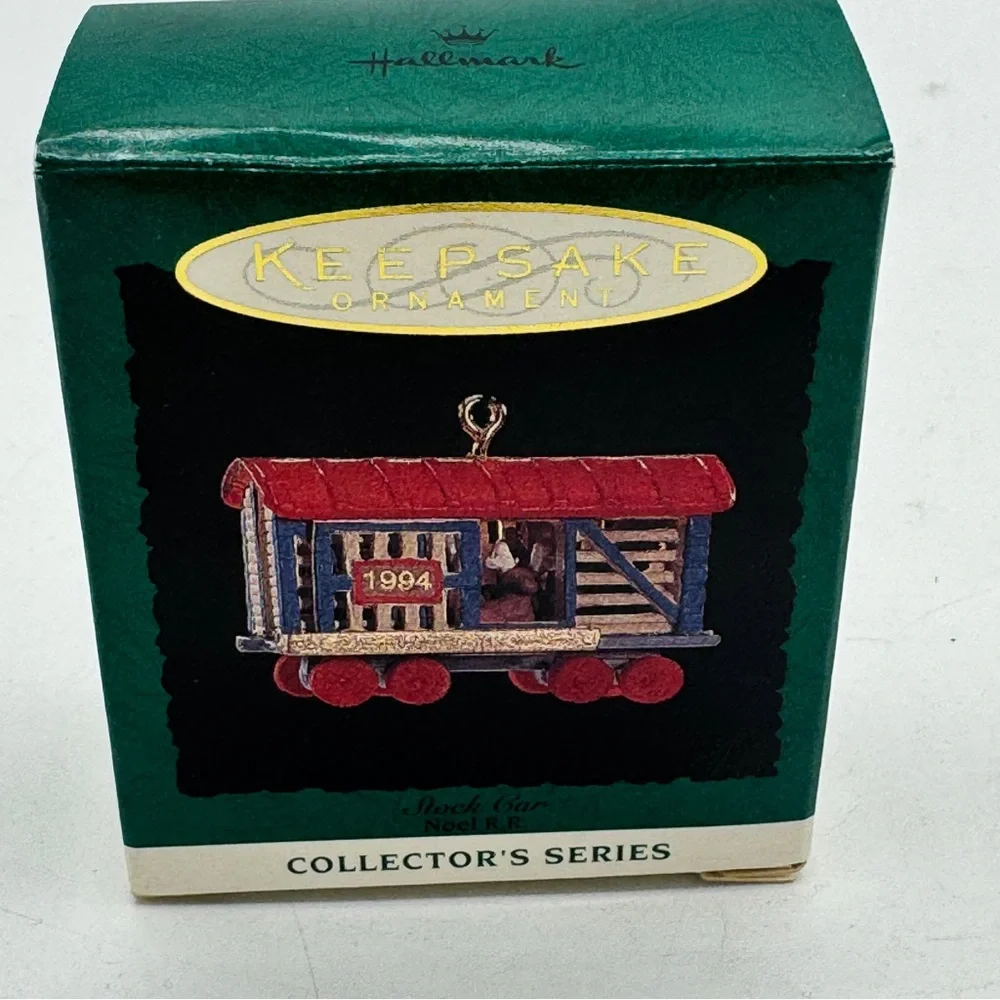 Hallmark 1994 Miniature NOEL R.R. Series Stock Car Ornament
